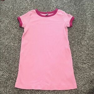 Pink Ribbed kids Dress
